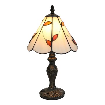 Brilagi - Tiffany Buntglas-Tischlampe FOLIA 1xE27/60W/230V