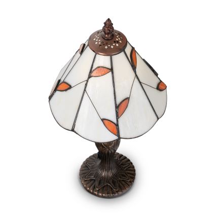 Brilagi - Tiffany Buntglas-Tischlampe FOLIA 1xE27/60W/230V
