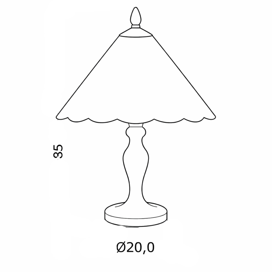 Brilagi - Tiffany Buntglas-Tischlampe FOLIA 1xE27/60W/230V