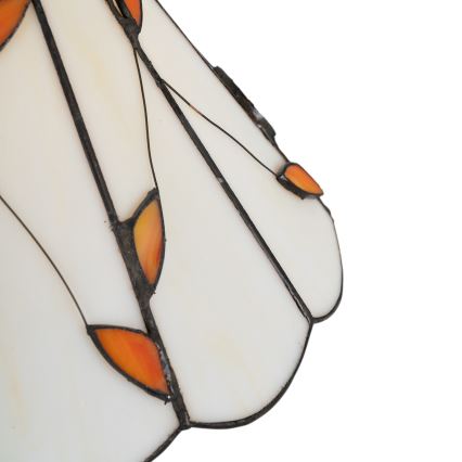 Brilagi - Tiffany-Buntglas-Tischlampe FOLIA 1xE27/60W/230V