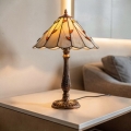 BRILAGI - Tiffany Buntglas-Tischlampe FOLIA 1xE27/60W/230V