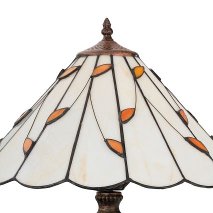 Brilagi - Tiffany-Buntglas-Tischlampe FOLIA 2xE27/60W/230V