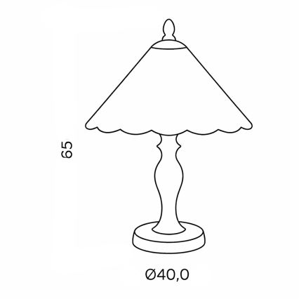 Brilagi - Tiffany-Buntglas-Tischlampe FOLIA 2xE27/60W/230V