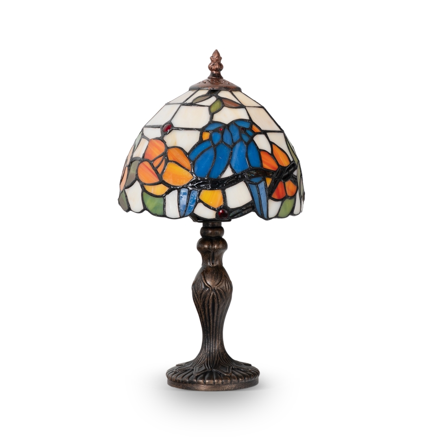 Brilagi - Tiffany-Buntglas-Tischlampe JUNGLE 1xE27/60W/230V