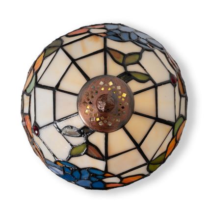 Brilagi - Tiffany-Buntglas-Tischlampe JUNGLE 1xE27/60W/230V