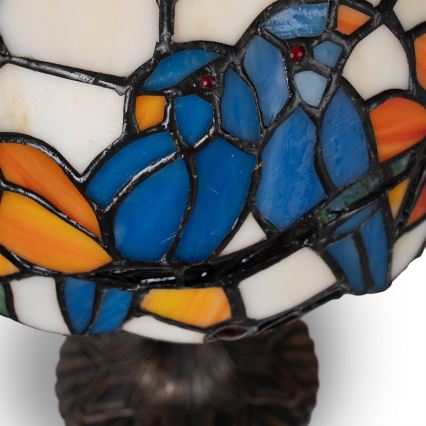 Brilagi - Tiffany-Buntglas-Tischlampe JUNGLE 1xE27/60W/230V