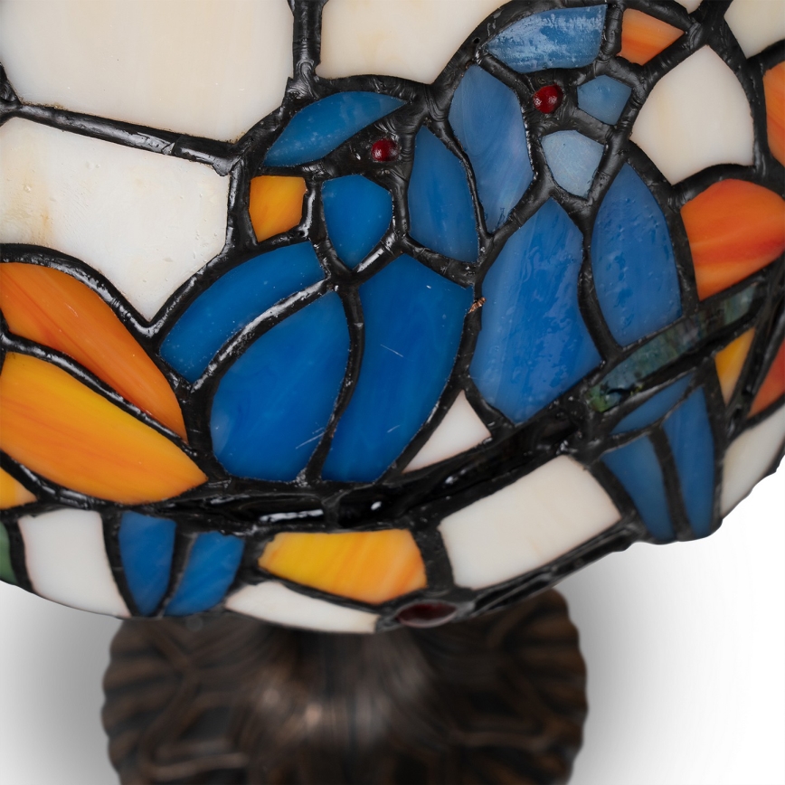 Brilagi - Tiffany-Buntglas-Tischlampe JUNGLE 1xE27/60W/230V