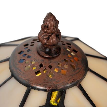 Brilagi - Tiffany-Buntglas-Tischlampe JUNGLE 1xE27/60W/230V