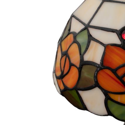 Brilagi - Tiffany-Buntglas-Tischlampe JUNGLE 1xE27/60W/230V