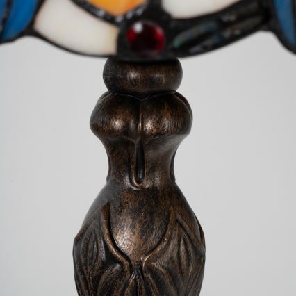 Brilagi - Tiffany-Buntglas-Tischlampe JUNGLE 1xE27/60W/230V