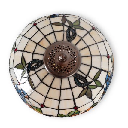 Brilagi - Tiffany Buntglas-Tischlampe JUNGLE 1xE27/60W/230V