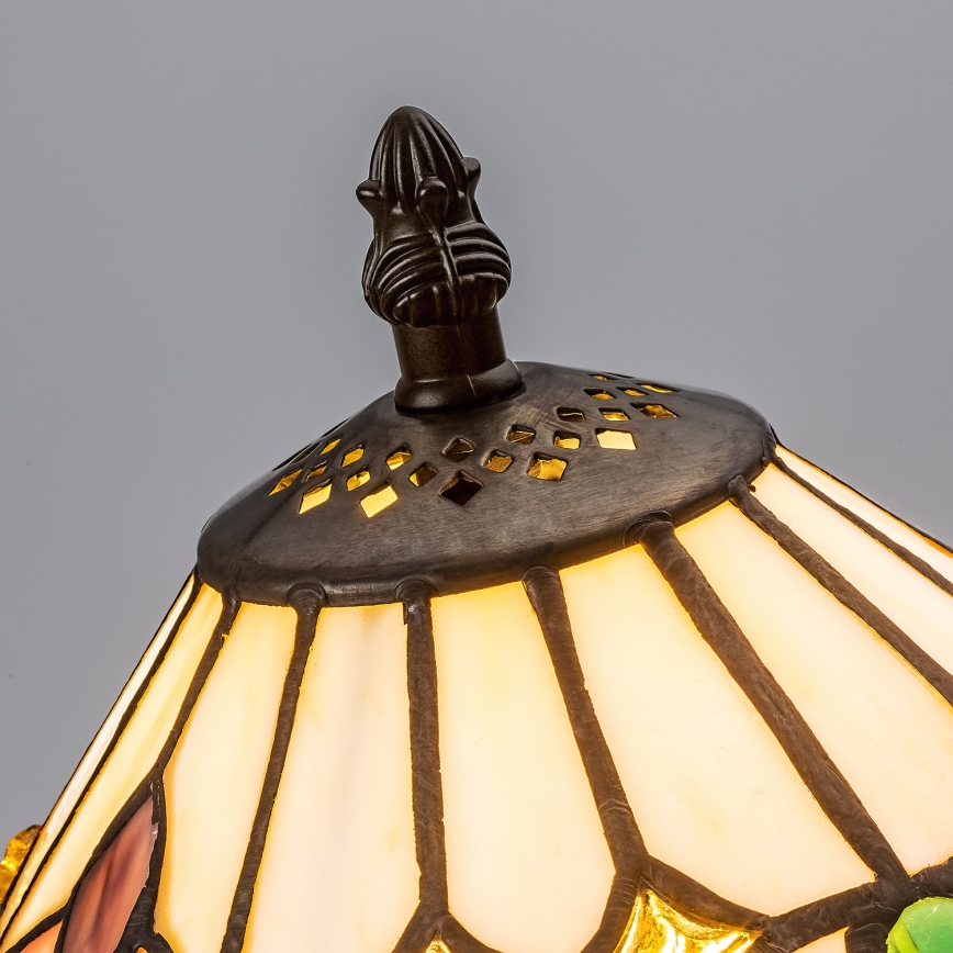 Brilagi - Tiffany-Buntglas-Tischlampe LUISA 1xE14/40W/230V