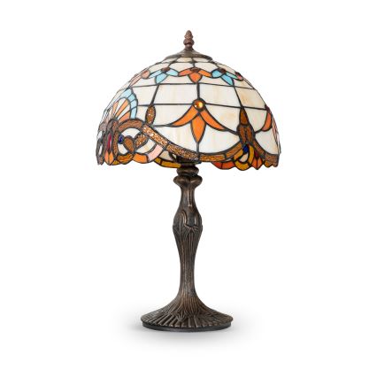 Brilagi - Tiffany-Buntglas-Tischlampe MIRABELLA 1xE27/60W/230V