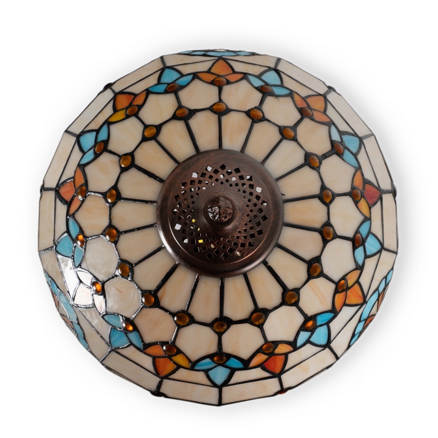 Brilagi - Tiffany-Buntglas-Tischlampe MIRABELLA 1xE27/60W/230V