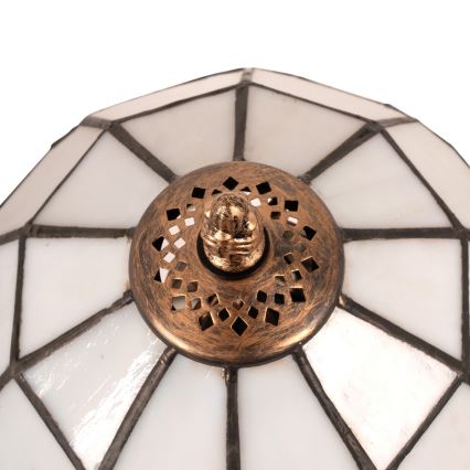 Brilagi - Tiffany-Buntglas-Tischlampe SIENNA 1xE27/60W/230V