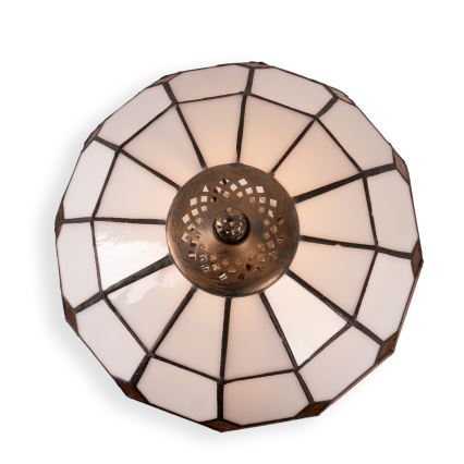 Brilagi - Tiffany-Buntglas-Tischlampe SIENNA 1xE27/60W/230V