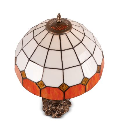 Brilagi - Tiffany-Buntglas-Tischlampe SIENNA 1xE27/60W/230V