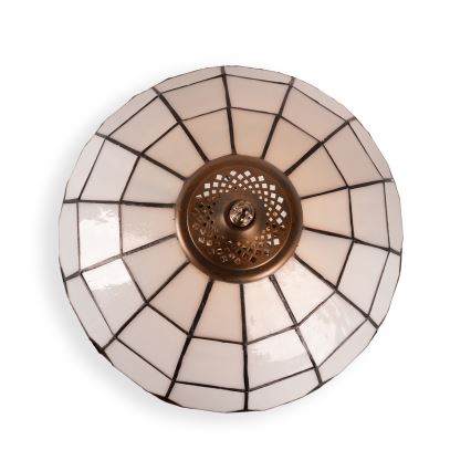 Brilagi - Tiffany-Buntglas-Tischlampe SIENNA 1xE27/60W/230V