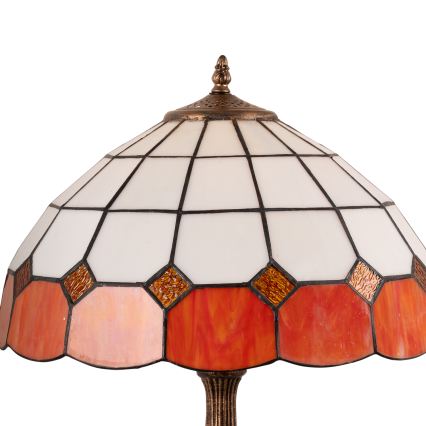 Brilagi - Tiffany-Buntglas-Tischlampe SIENNA 2xE27/60W/230V