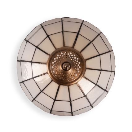 Brilagi - Tiffany-Buntglas-Tischlampe SIENNA 2xE27/60W/230V