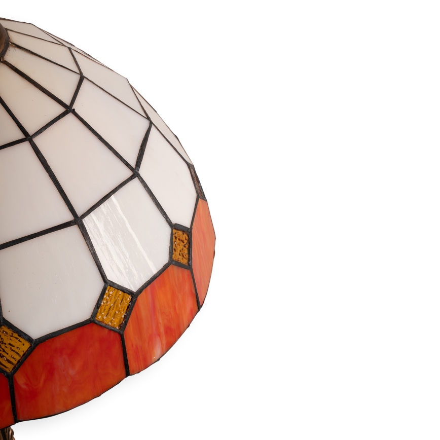Brilagi - Tiffany-Buntglas-Tischlampe SIENNA 2xE27/60W/230V