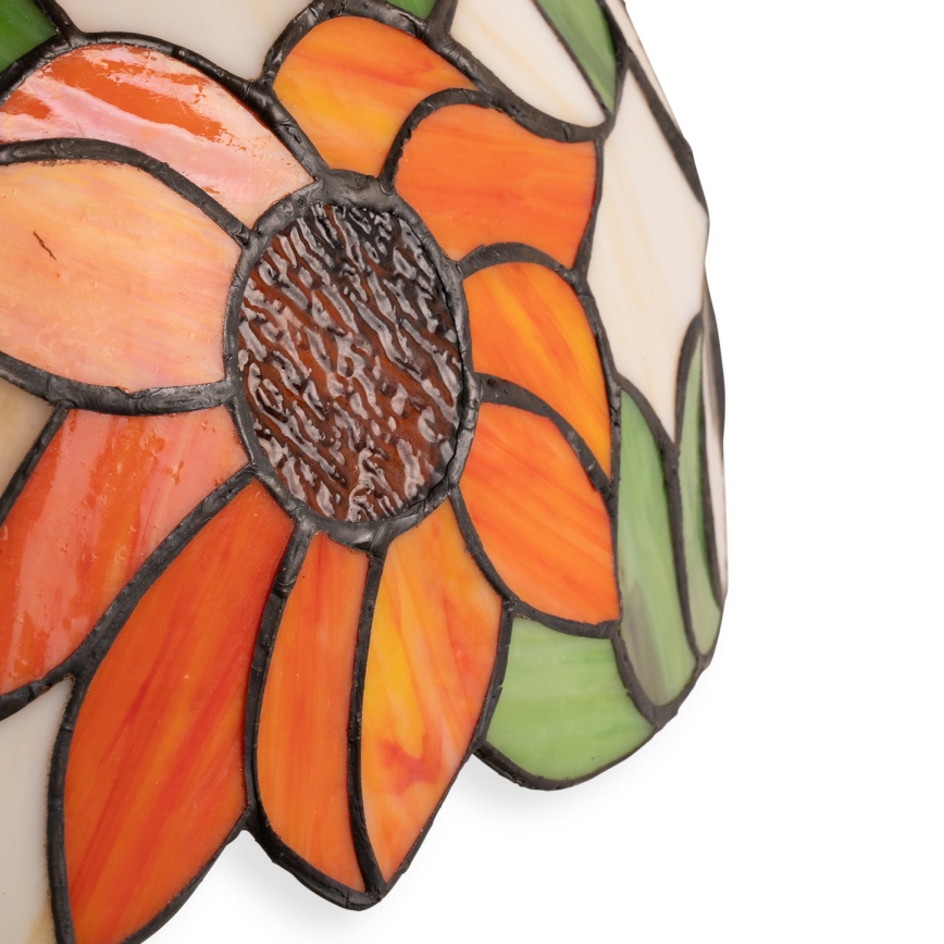 Brilagi - Tiffany-Buntglas-Tischlampe SUNFLOWER 1xE27/60W/230V