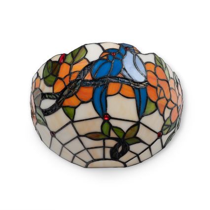 Brilagi - Tiffany-Buntglas-Wandleuchte JUNGLE 1xE14/40W/230V