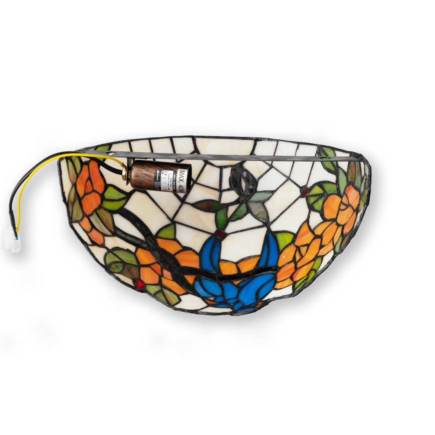 Brilagi - Tiffany-Buntglas-Wandleuchte JUNGLE 1xE14/40W/230V