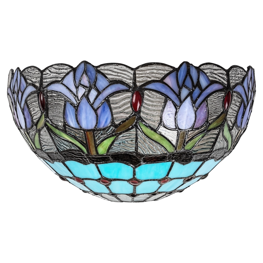 Brilagi - Tiffany-Buntglas-Wandleuchte LORAS 1xE14/40W/230V