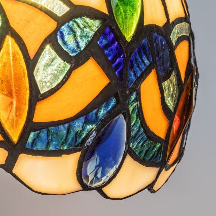 Brilagi - Tiffany-Buntglas-Wandleuchte LUISA 1xE27/40W/230V