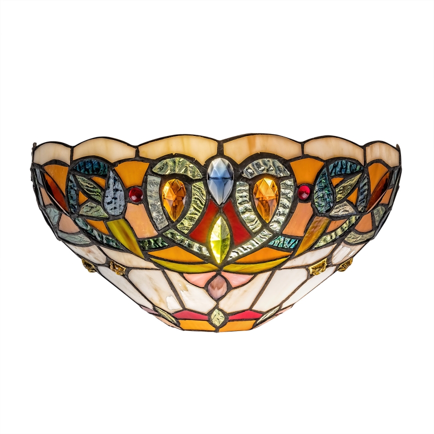 Brilagi - Tiffany-Buntglas-Wandleuchte LUISA 1xE27/40W/230V