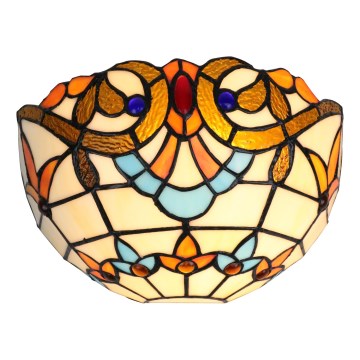 Brilagi - Tiffany-Buntglas-Wandleuchte MIRABELLA 1xE14/40W/230V