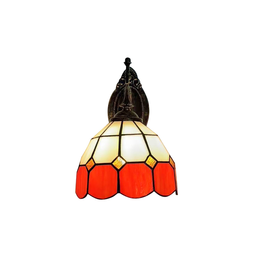 Brilagi - Tiffany-Buntglas-Wandleuchte SIENNA 1xE14/40W/230V