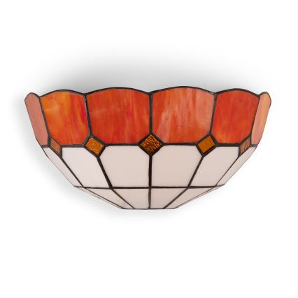 Brilagi - Tiffany-Buntglas-Wandleuchte SIENNA 1xE14/40W/230V