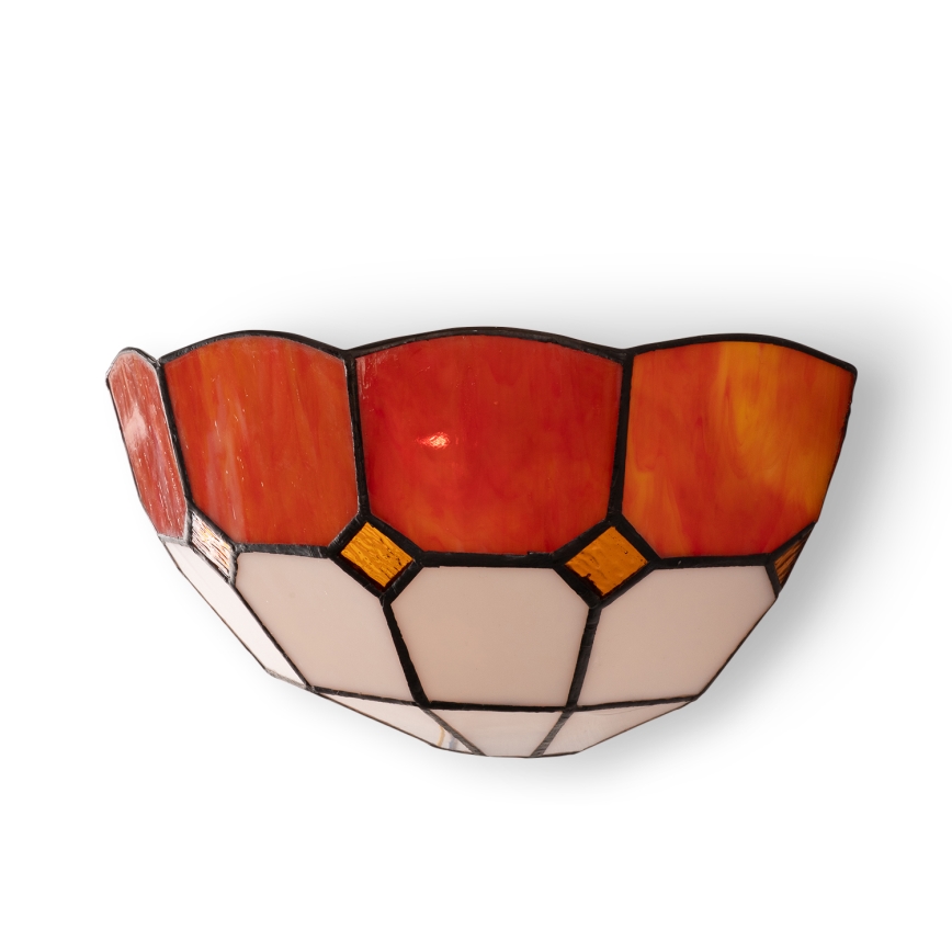 Brilagi - Tiffany-Buntglas-Wandleuchte SIENNA 1xE14/40W/230V