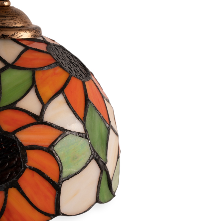 Brilagi - Tiffany-Buntglas-Wandleuchte SUNFLOWER 1xE14/40W/230V