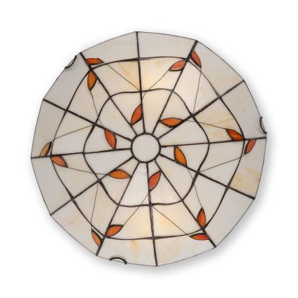Brilagi - Tiffany-Deckenleuchte FOLIA 2xE27/60W/230V Ø 40 cm