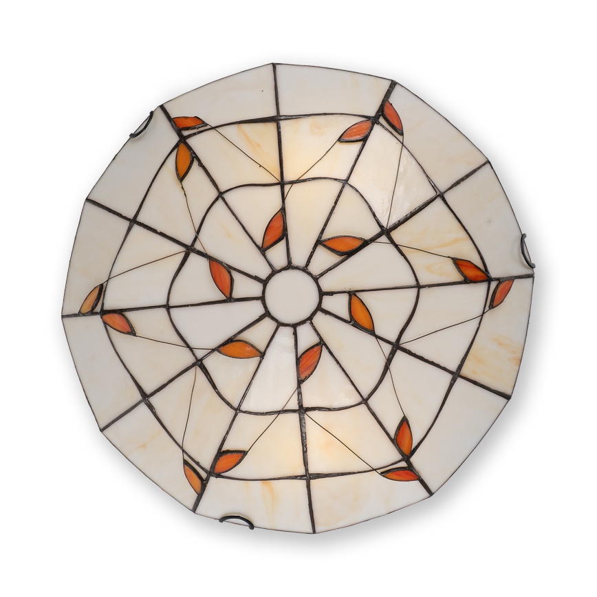 Brilagi - Tiffany-Deckenleuchte FOLIA 2xE27/60W/230V Ø 40 cm
