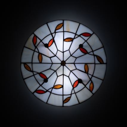 Brilagi - Tiffany-Glas-Deckenleuchte FOLIA 3xE27/60W/230V Ø 40 cm