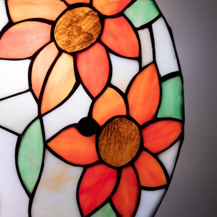 Brilagi - Tiffany-Glas-Deckenleuchte SUNFLOWER 3xE27/60W/230V Ø 40 cm