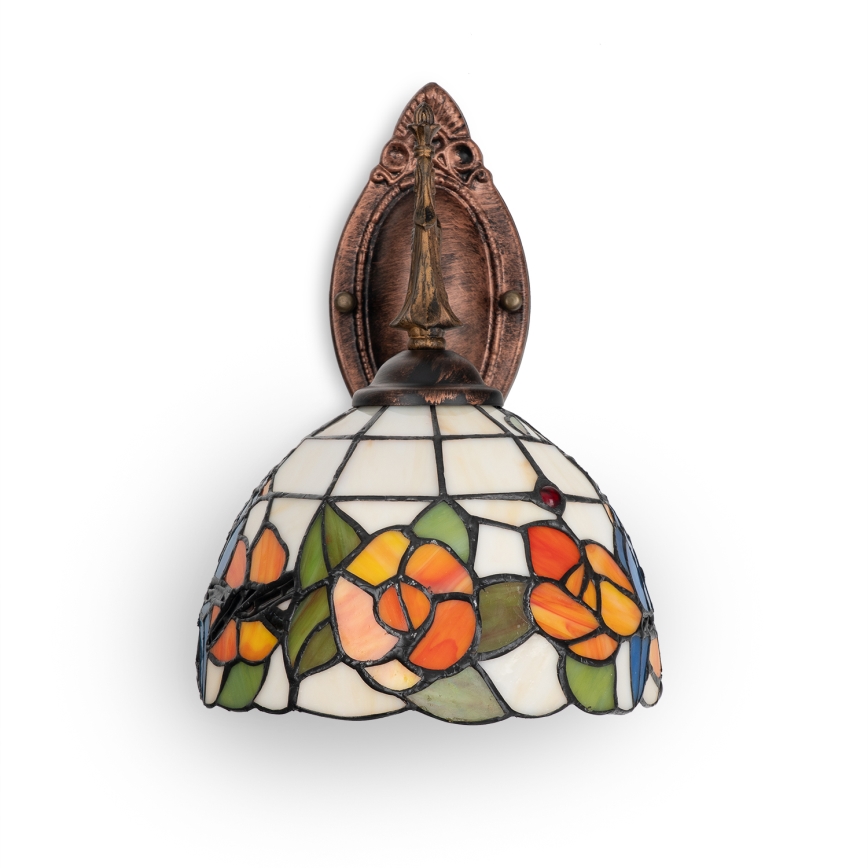 Brilagi - Tiffany-Glas-Wandleuchte JUNGLE 1xE14/40W/230V