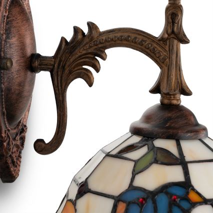 Brilagi - Tiffany-Glas-Wandleuchte JUNGLE 1xE14/40W/230V