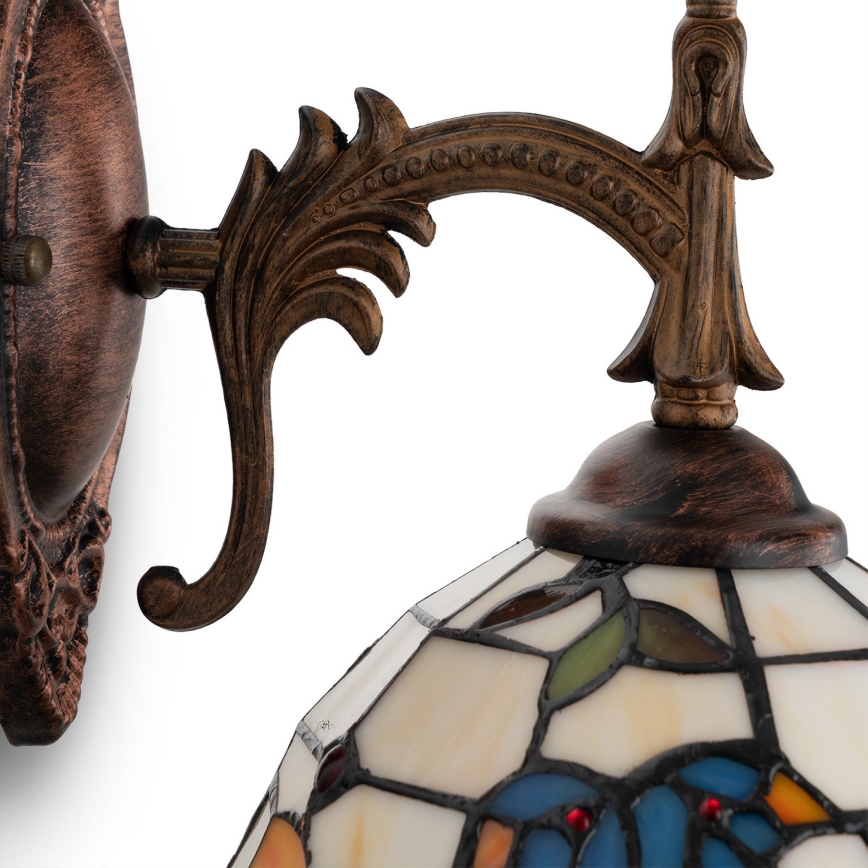 Brilagi - Tiffany-Glas-Wandleuchte JUNGLE 1xE14/40W/230V
