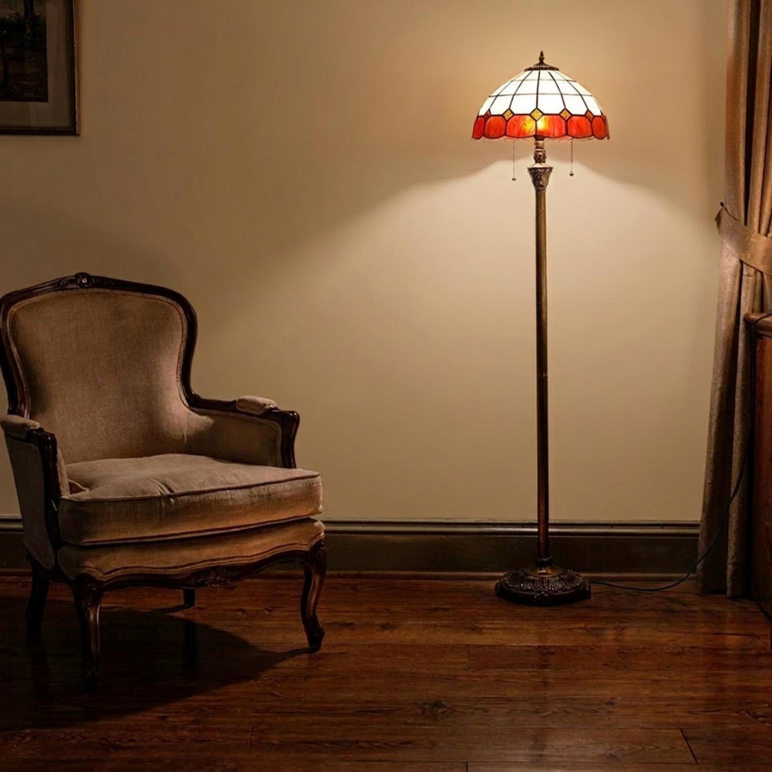 Brilagi - Tiffany-Stehlampe SIENNA 2xE27/60W/230V