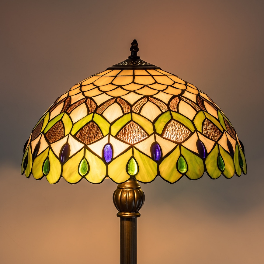 Brilagi - Tiffany-Stehleuchte MARGARET 2xE27/60W/230V