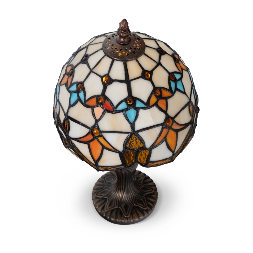 Brilagi - Tiffany-Tischlampe aus Buntglas MIRABELLA 1xE27/60W/230V