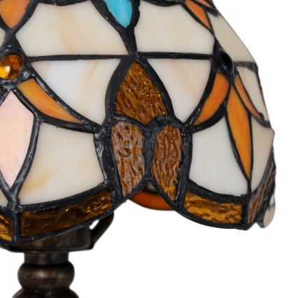 Brilagi - Tiffany-Tischlampe aus Buntglas MIRABELLA 1xE27/60W/230V