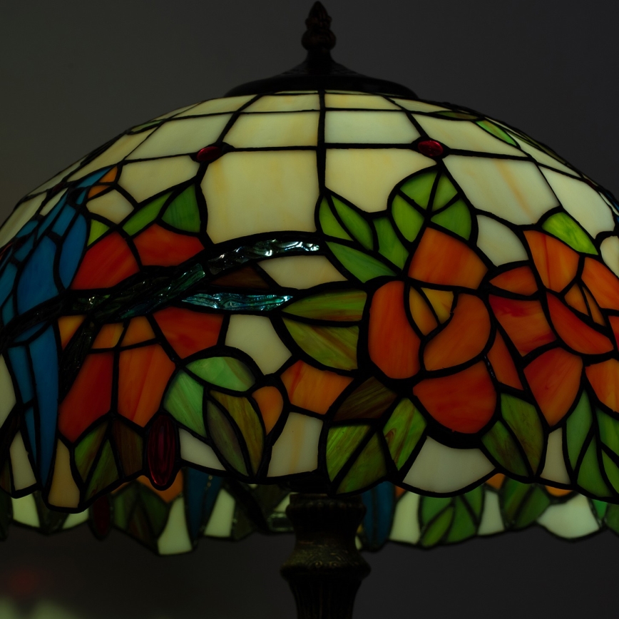 Brilagi - Tiffany-Tischlampe JUNGLE 2xE27/60W/230V