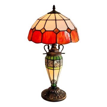 Brilagi - Tiffany-Tischlampe SIENNA 1xE27/60W/230V + 1xE14/40W