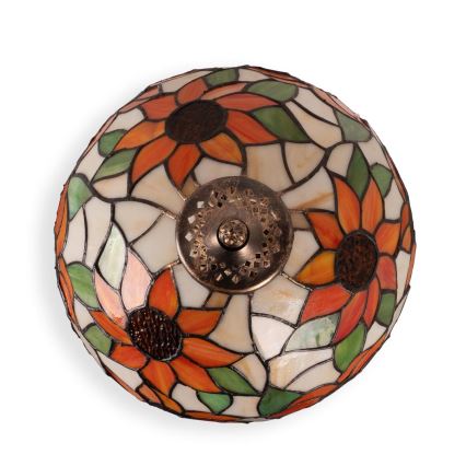 Brilagi - Tiffany-Tischlampe SUNFLOWER 1xE27/60W/230V